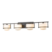 Z-Lite Porter 4 Light 34" Wide LED Bathroom Vanity Light Bronze