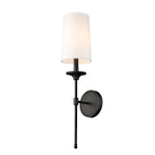 Z-Lite Emily 24" Tall Wall Sconce Matte Black