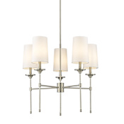 Z-Lite Emily 5 Light 28" Wide Chandelier Brushed Nickel