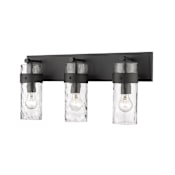 Z-Lite Fontaine 3 Light 24" Wide Bathroom Vanity Light Matte Black