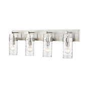 Z-Lite Fontaine 4 Light 34" Wide Bathroom Vanity Light Brushed Nickel