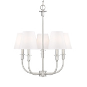 Z-Lite Tova 5 Light 23" Wide Candle Style Chandelier Brushed Nickel