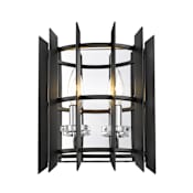 Z-Lite Haake 2 Light 11" Tall Bathroom Sconce Chrome