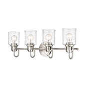 Z-Lite Kinsley 4 Light 28" Wide Bathroom Vanity Light Brushed Nickel