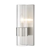 Z-Lite Lawson 12" Tall Bathroom Sconce Brushed Nickel