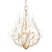 Z-Lite Claudine 4 Light 18" Wide Crystal Pendant Modern Gold