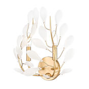 Z-Lite Claudine 2 Light 14" Tall Wall Sconce Modern Gold