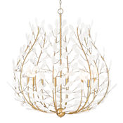 Z-Lite Claudine 8 Light 38" Wide Crystal Pendant Modern Gold