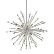 Z-Lite Soleia 10 Light 37" Wide Crystal Sputnik Chandelier Chrome