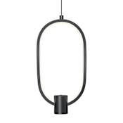 Z-Lite Saros 7" Wide LED Mini Pendant Matte Black