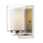 Z-Lite Willow 8" Tall Bathroom Sconce Brushed Nickel