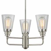 Z-Lite Annora 3 Light 19" Wide Mini Chandelier Brushed Nickel