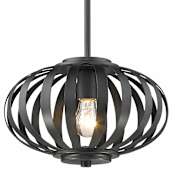 Z-Lite Moundou 1 Light Pendant Bronze