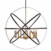 Z-Lite Cavallo 10 Light 36" Wide Globe Chandelier Hammered Bronze / Olde Brass