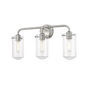 Z-Lite Delaney 3 Light 22" Wide Bathroom Vanity Light Brushed Nickel