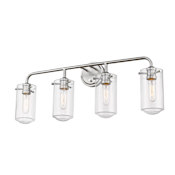 Z-Lite Delaney 4 Light 30" Wide Bathroom Vanity Light Brushed Nickel