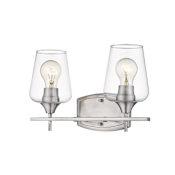 Z-Lite Joliet 2 Light 15" Wide Vanity Light Brushed Nickel