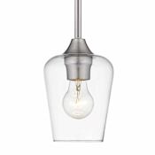 Z-Lite Joliet 6" Wide Mini Pendant Brushed Nickel