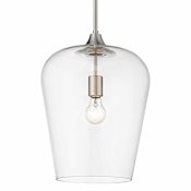 Z-Lite Joliet 12" Wide Pendant Brushed Nickel