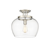 Z-Lite Joliet 13" Wide Semi-Flush Ceiling Fixture Brushed Nickel