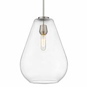 Z-Lite Ayra 12" Wide Pendant Brushed Nickel