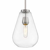 Z-Lite Ayra 8" Wide Mini Pendant Brushed Nickel