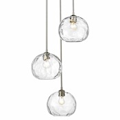Z-Lite Chloe 3 Light 20" Wide Multi Light Pendant Brushed Nickel