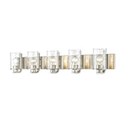 Z-Lite Beckett 5 Light 42" Wide Bathroom Vanity Light Brushed Nickel