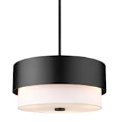 Z-Lite Counterpoint 3 Light 18" Wide Pendant Matte Black