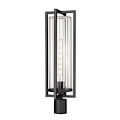 Z-Lite Aura 26" Tall Marine Grade Post Light Black
