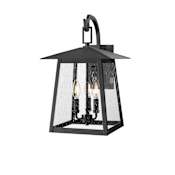 Z-Lite Rainer 3 Light 19" Tall Marine Grade Outdoor Wall Sconce Black