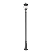 Z-Lite Davina 4 Light 120" Tall Post Light Black