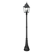 Z-Lite Raphael 3 Light 110" Tall Post Light Sand Black