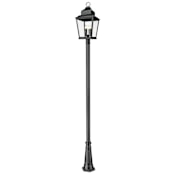 Z-Lite Raphael 4 Light 127" Tall Post Light Sand Black