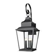 Z-Lite Raphael 5 Light 46" Tall Outdoor Wall Sconce Sand Black