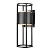 Z-Lite Luca 2 Light 24" Tall LED Wall Sconce Black