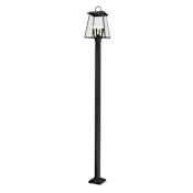 Z-Lite Broughton 4 Light 116" Tall Post Light Black