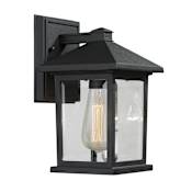 Z-Lite Portland 10" Tall 1 Light Wall Sconce Black