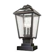 Z-Lite Bayland 3 Light Outdoor Pier Mount Light Oil Rubbed Bronze