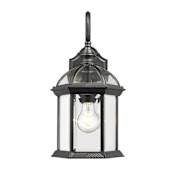 Z-Lite Annex 15" Tall 1 Light Wall Sconce with Clear Beveled Glass Black