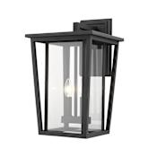 Z-Lite Seoul 18" Tall 2 Light Wall Sconce Black