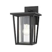 Z-Lite Seoul 11" Tall 1 Light Marine Grade Wall Sconce Black