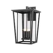 Z-Lite Seoul 4 Light 30" Tall Marine Grade Outdoor Wall Sconce Black