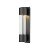 Z-Lite Striate 17" Tall LED Outdoor Wall Sconce Black