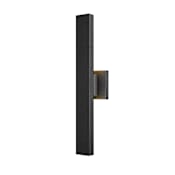 Z-Lite Edge 2 Light 21" Tall Marine Grade LED Wall Sconce Black