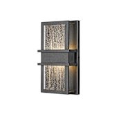 Z-Lite Eclipse 12" Tall LED Marine Grade Outdoor Wall Sconce Black
