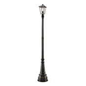 Z-Lite Talbot 97" Tall Outdoor Single Head Post Light Rubbed Bronze