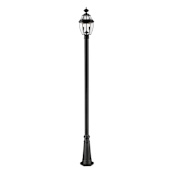 Z-Lite Westover 2 Light 112" Tall Outdoor Single Head Post Light Black