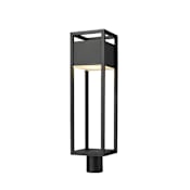 Z-Lite Barwick 27" Tall LED Outdoor Single Head Post Light Black
