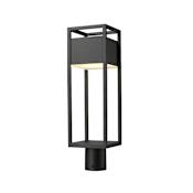 Z-Lite Barwick 21" Tall Marine Grade LED Outdoor Single Head Post Light Black